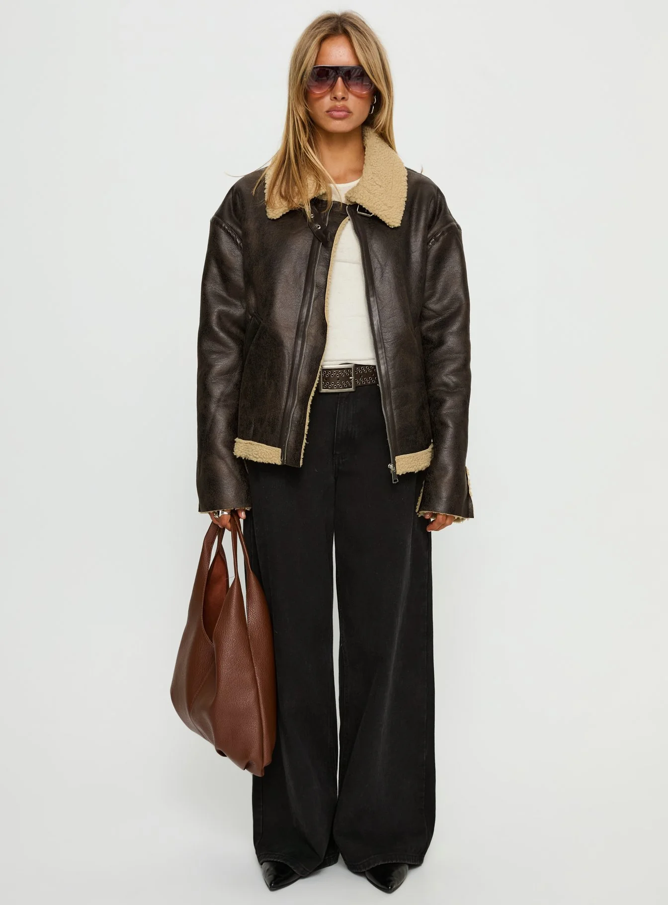 Benetta Collared Jacket Brown