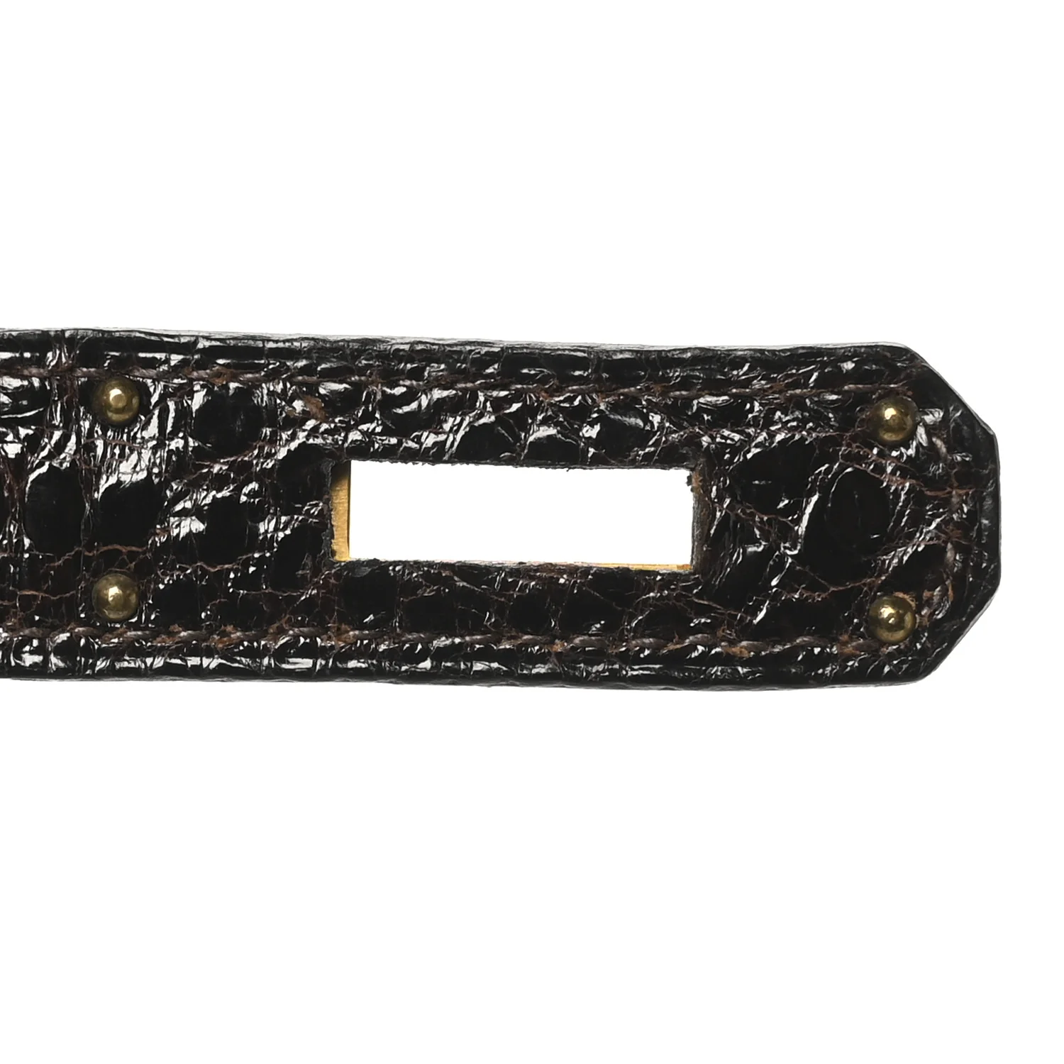 Shiny Alligator Kelly Sellier 32 Havane - Top Club