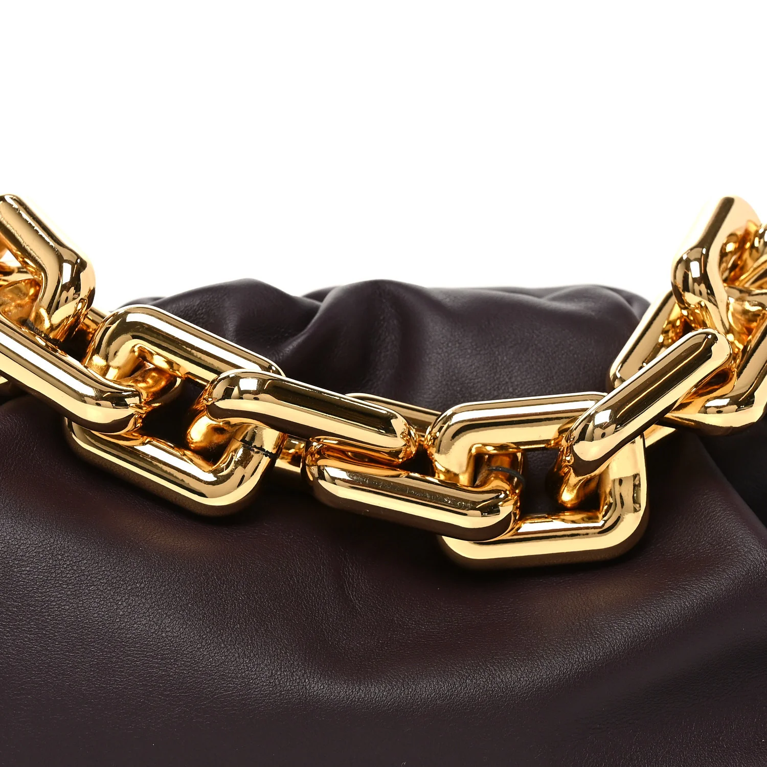 Calfskin The Pouch Chain Grape - Top Club