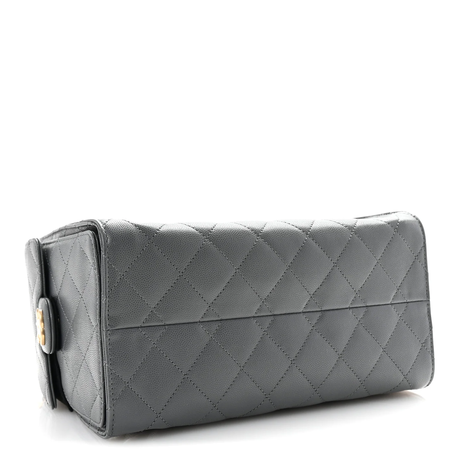 Caviar Quilted Small Chanel 25 Handbag Dark Grey - Top Club