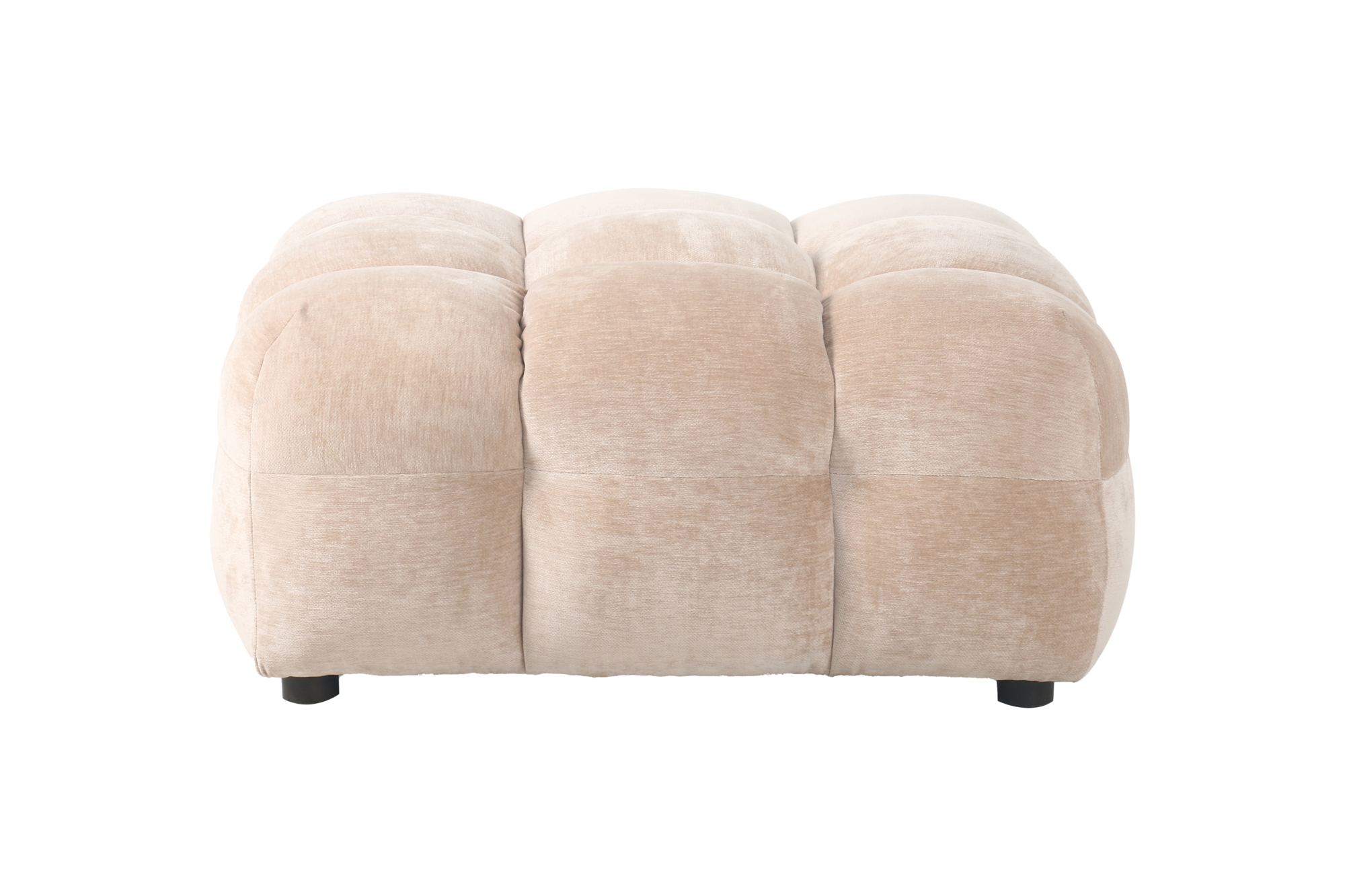 Hocker Hackman Velours Beige