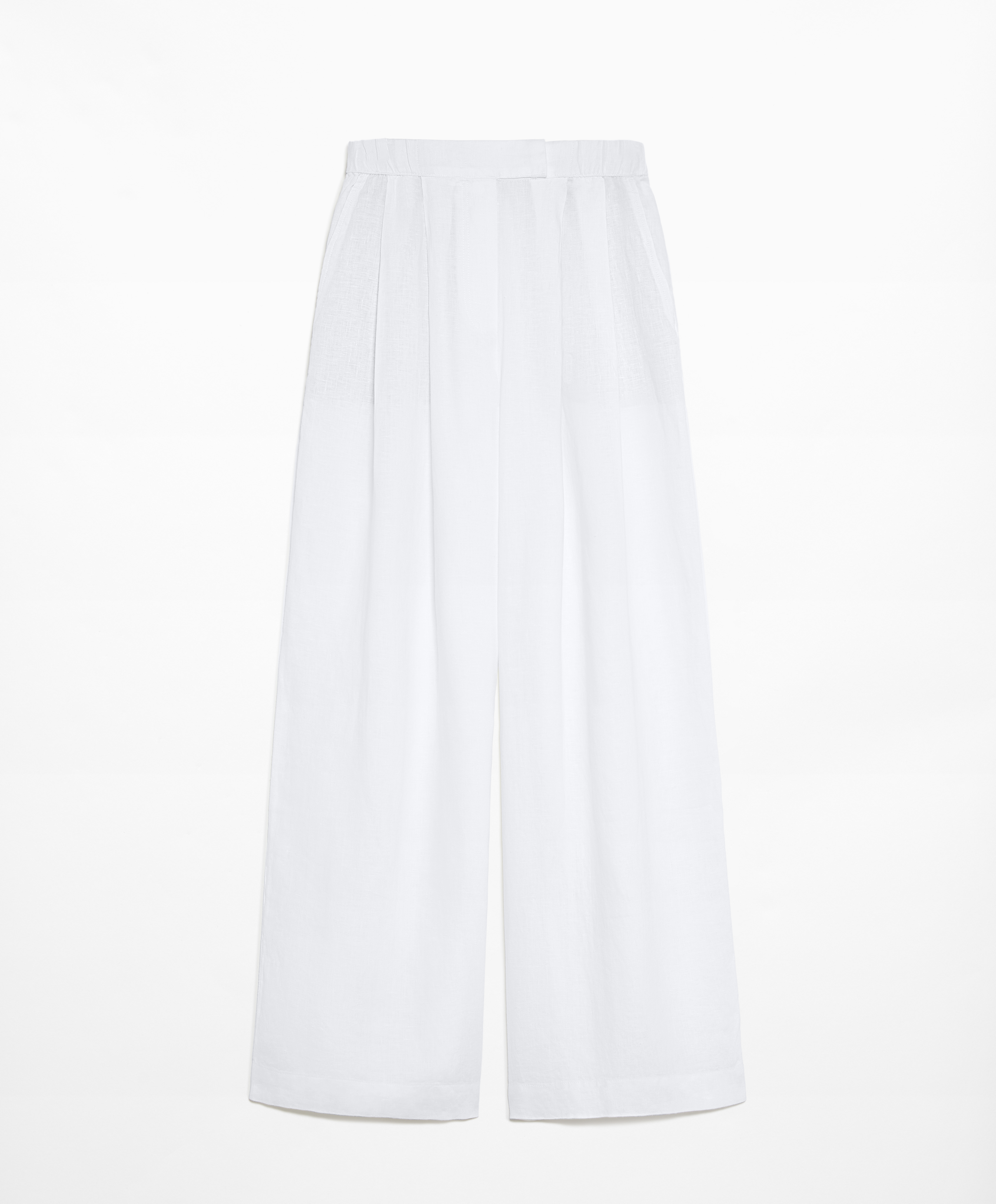 OYSHO Tailored-fit 100% linen trousers