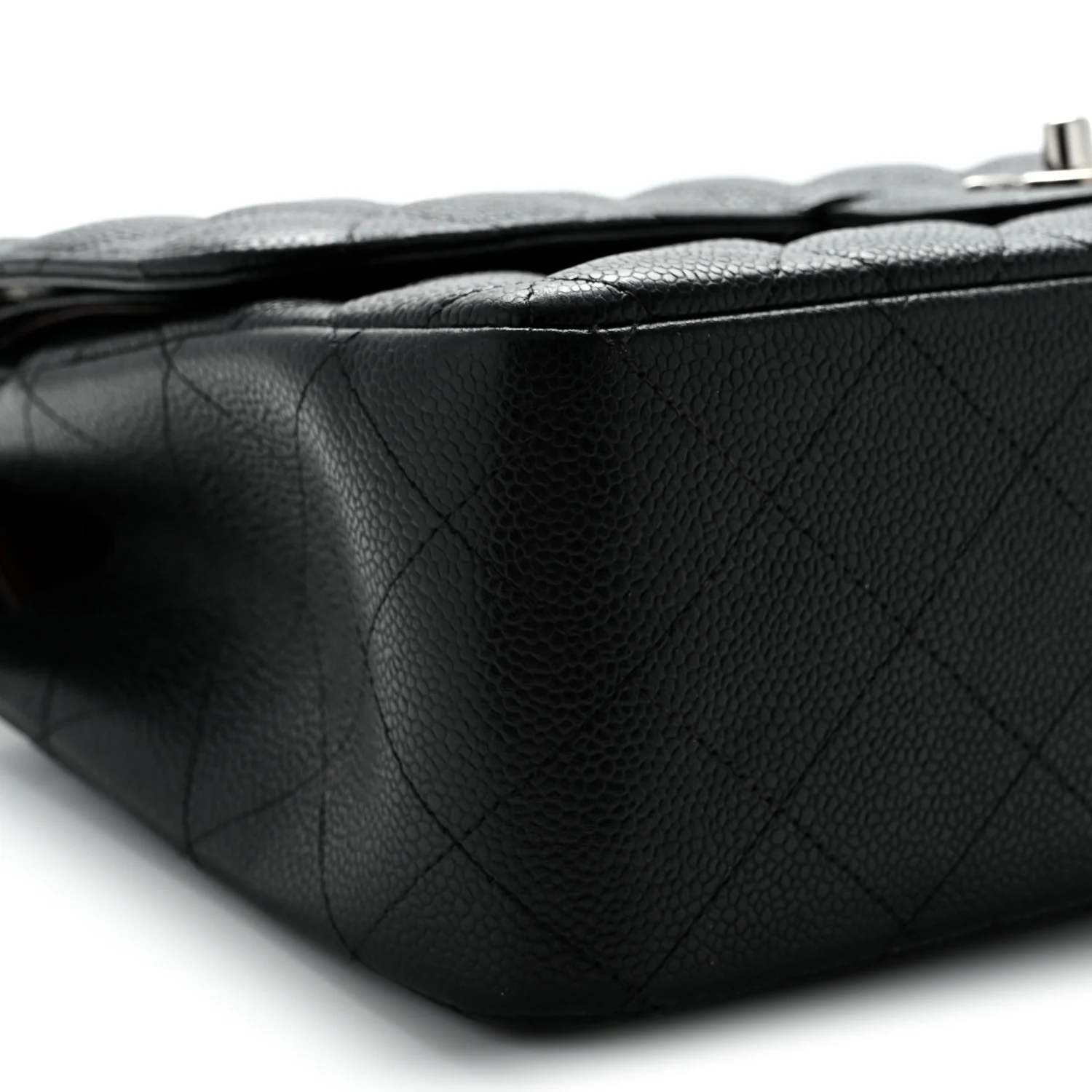 Caviar Quilted Jumbo Double Flap Black - Top Club
