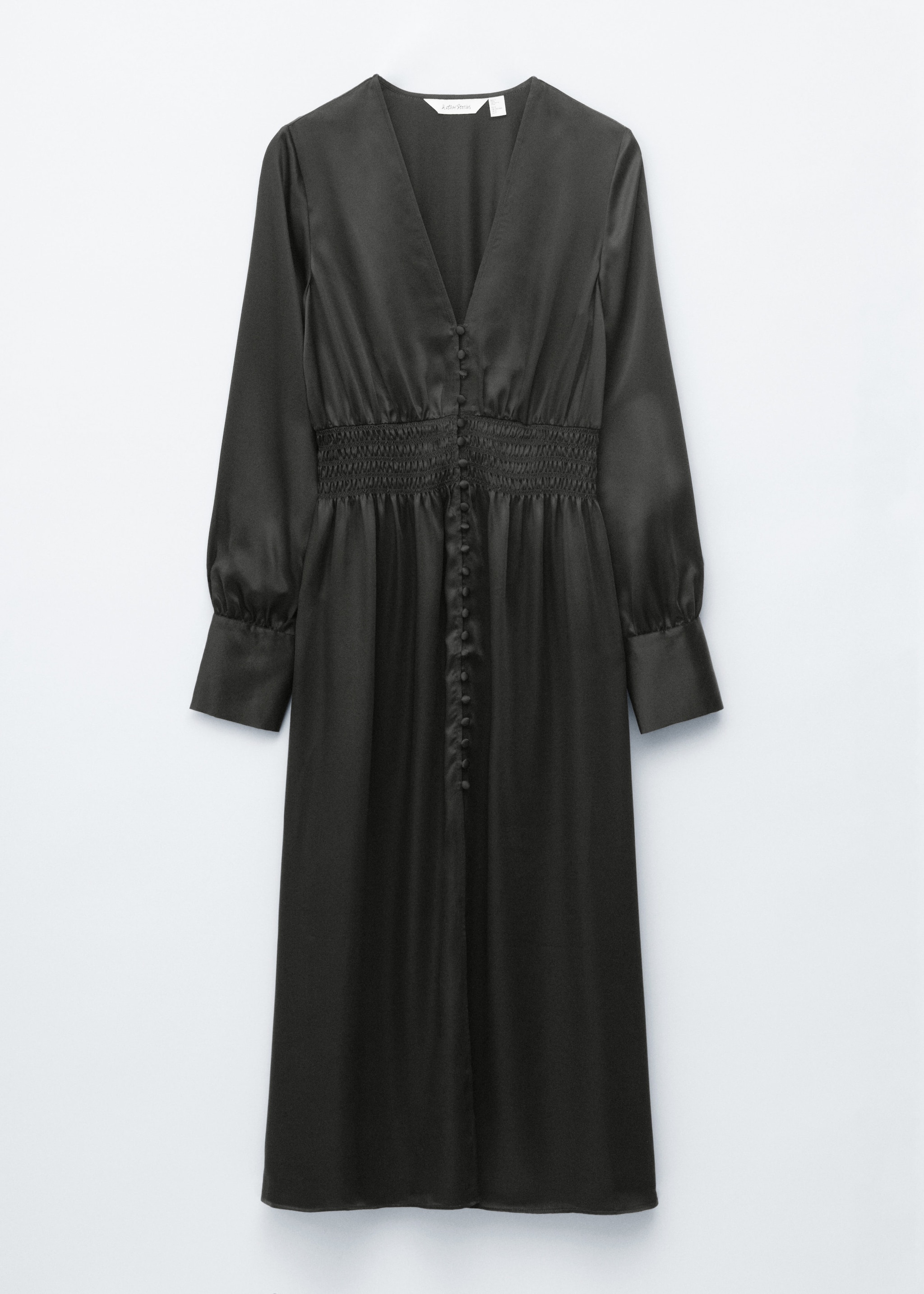 & Other Stories SATIN MIDI SHIRT DRESS