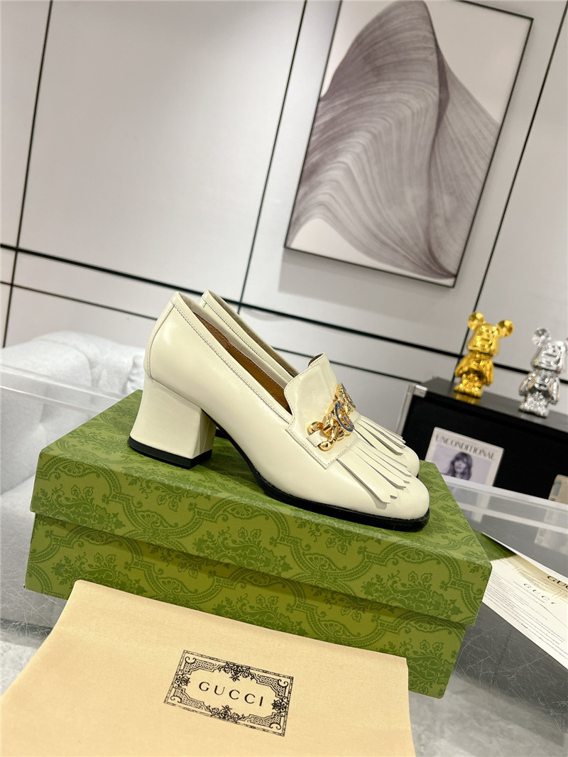 gucci interlocking double G mid-heeled loafers - Sneaker Replica Workshop
