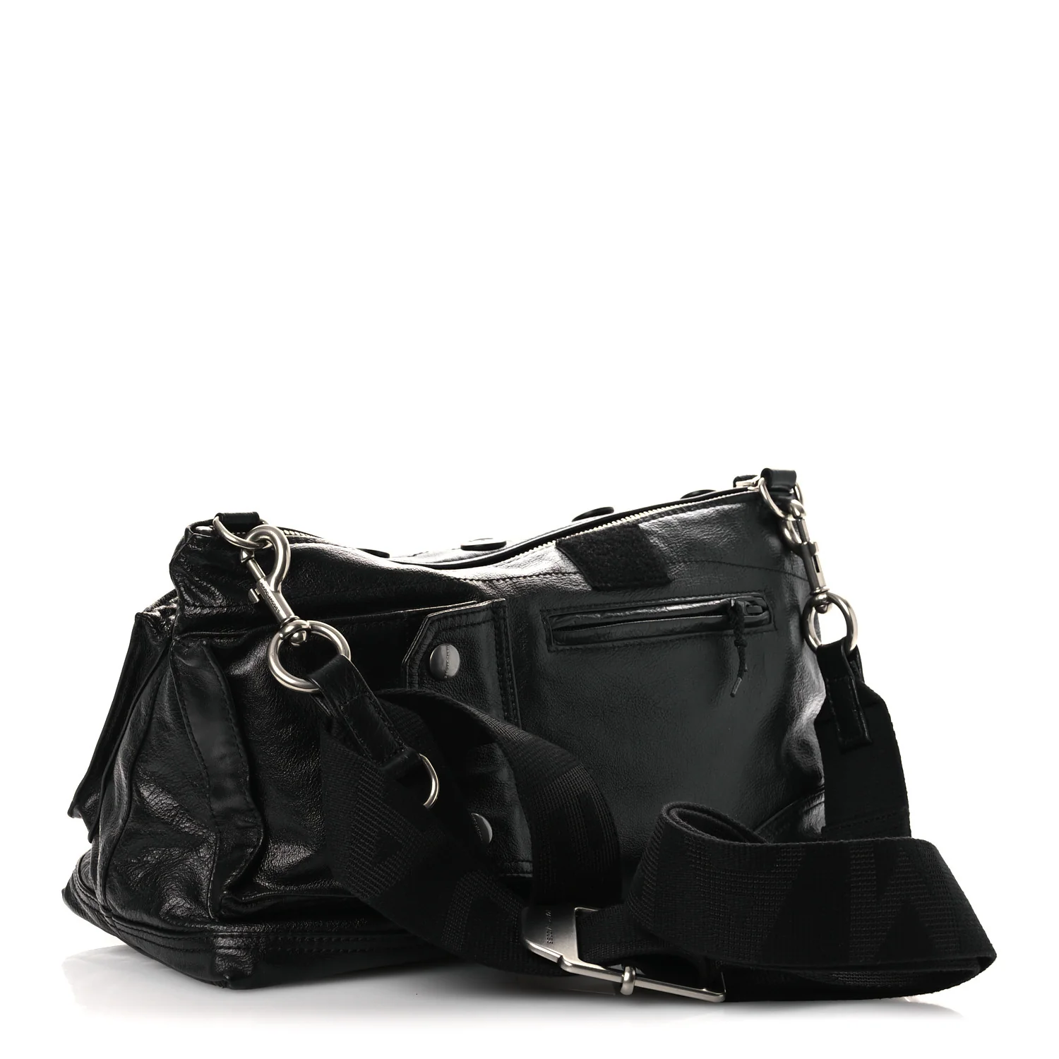 Goatskin The Large Cargo Bag Black - Top Club