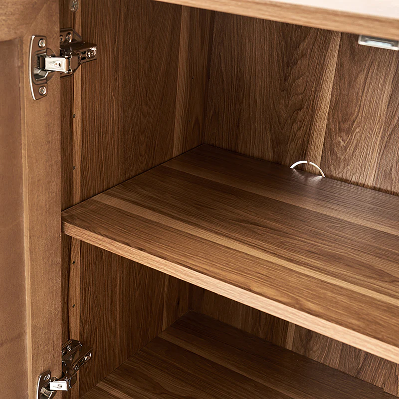 Horace 63" Wide Sideboard with Maple Veneer Woven Cabinet Doors