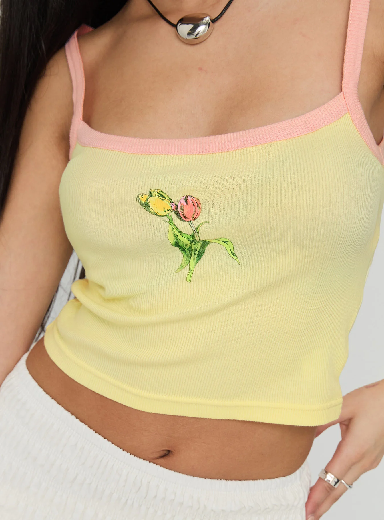 Gardens Of Summer Graphic Tank Yellow