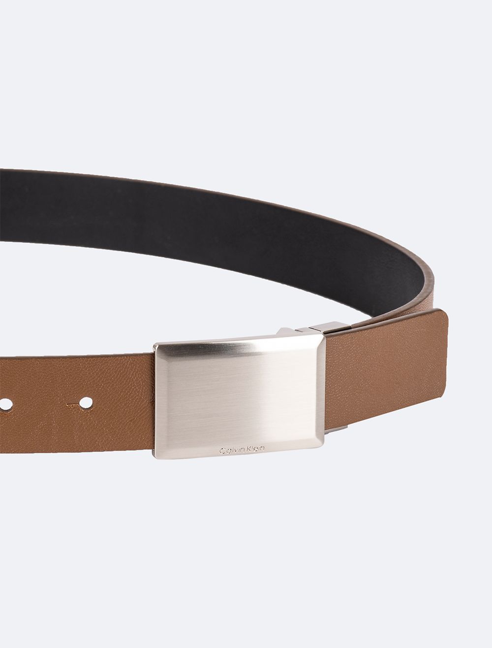 COACH Hammered Plaque Belt