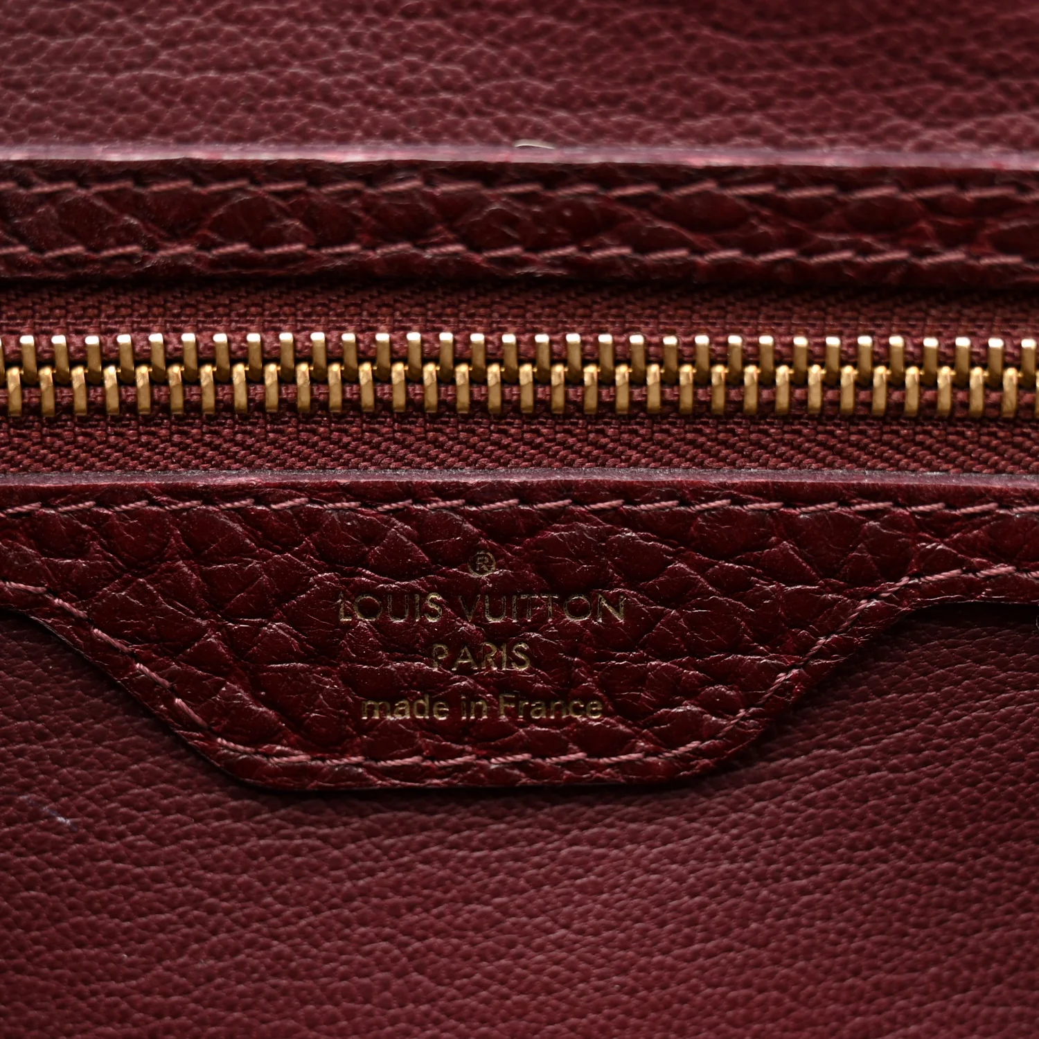 Ostrich Lizard Majestueux Tote MM Bordeaux - Top Club