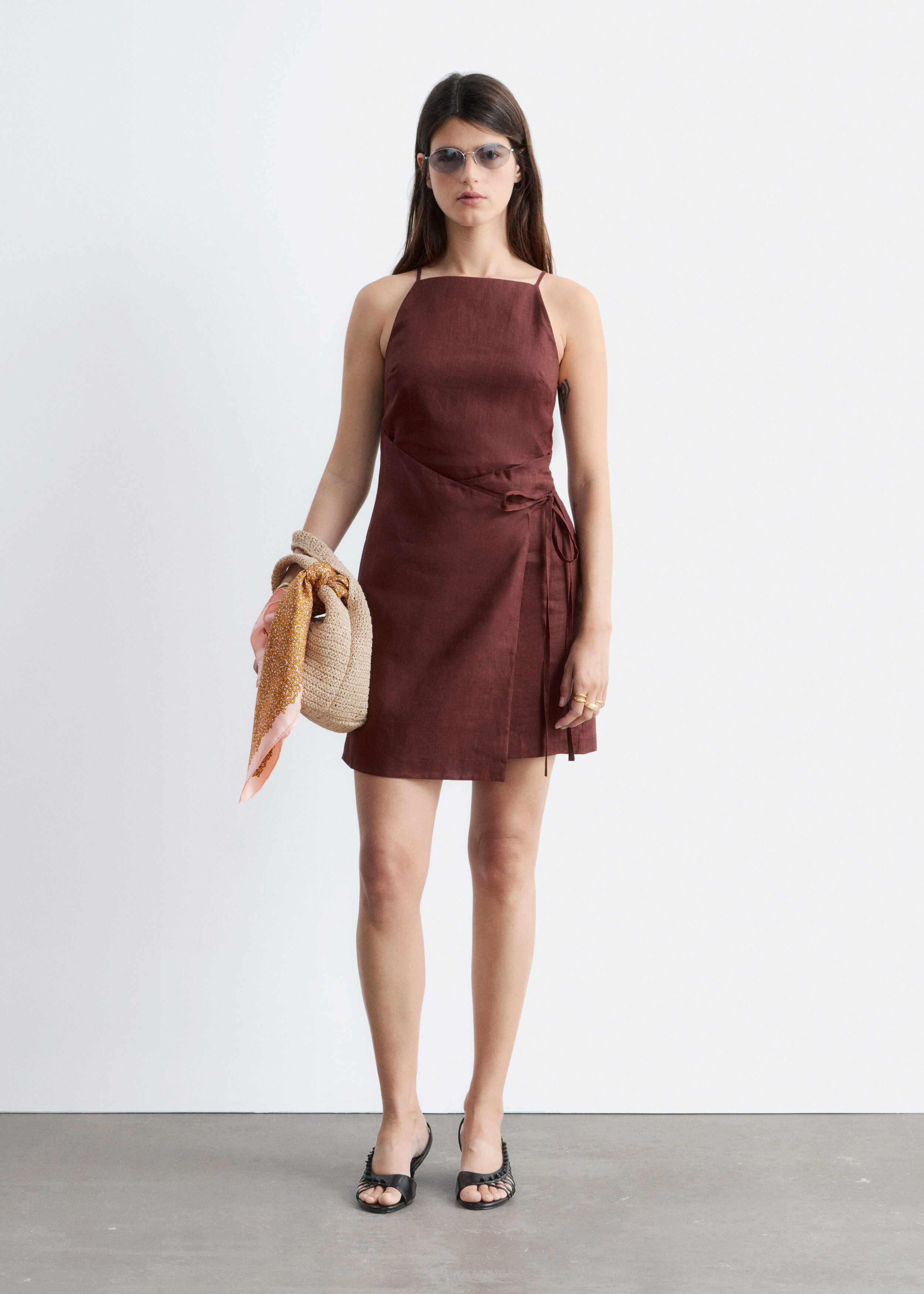 & Other Stories LINEN MINI DRESS