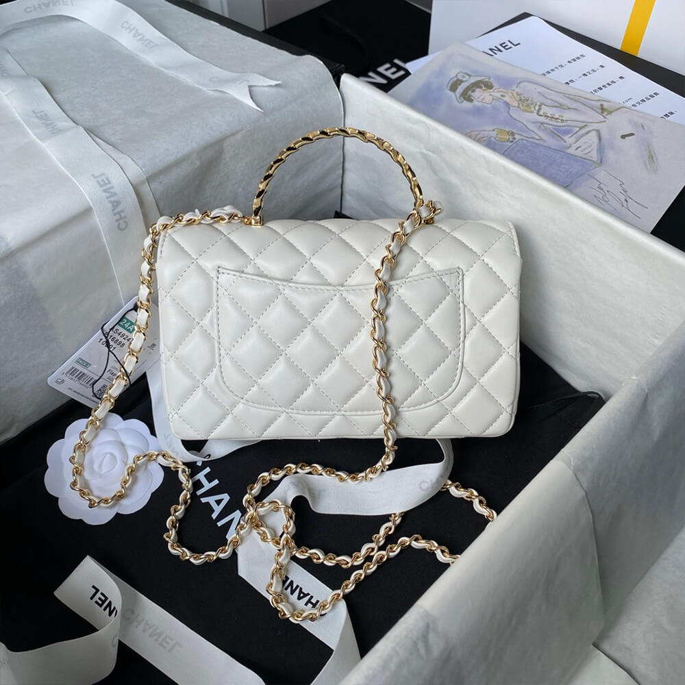 CHANEL Mini Flap Bag with Top Handle - Top Club