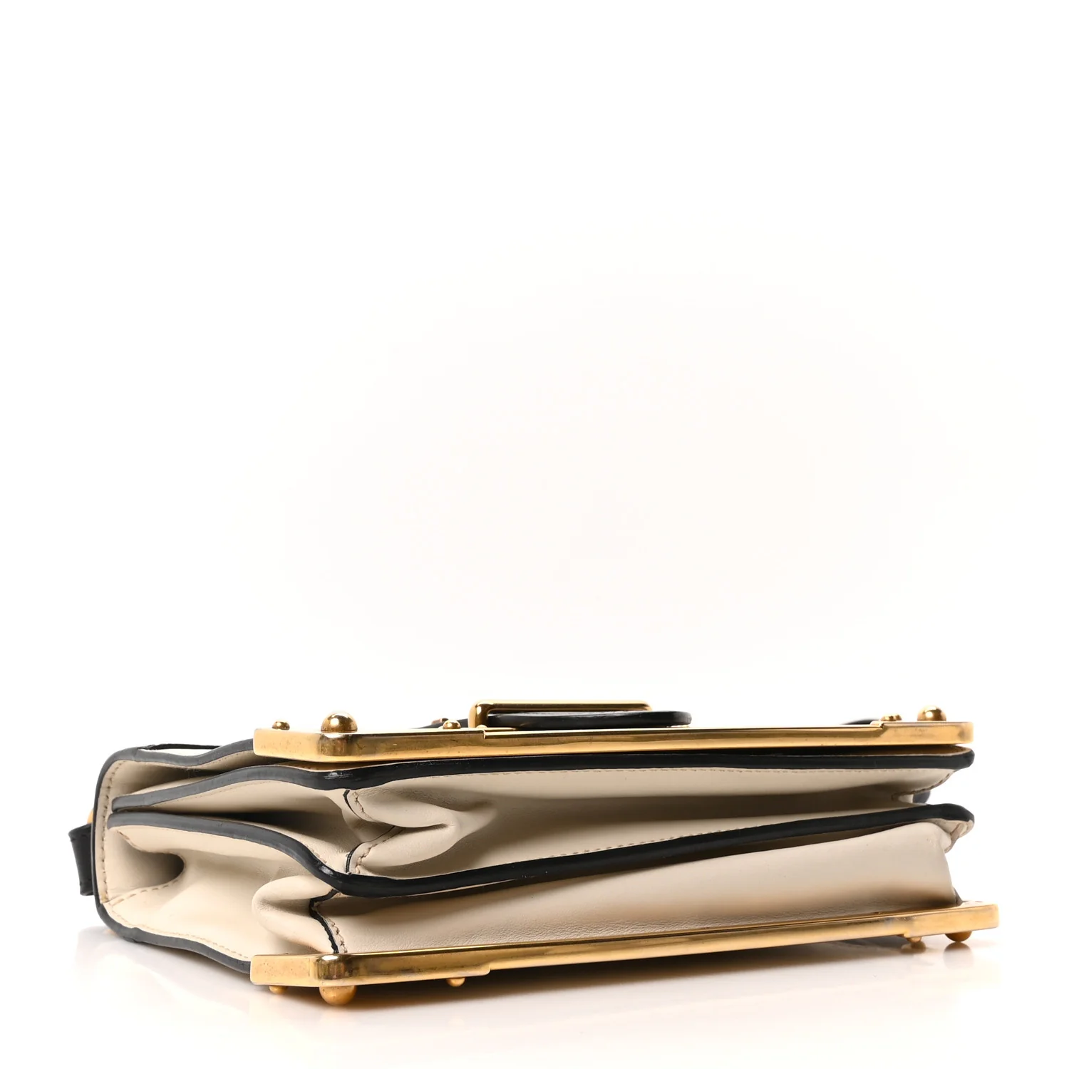 City Calf Saffiano Cahier Bag Talco Black - Top Club