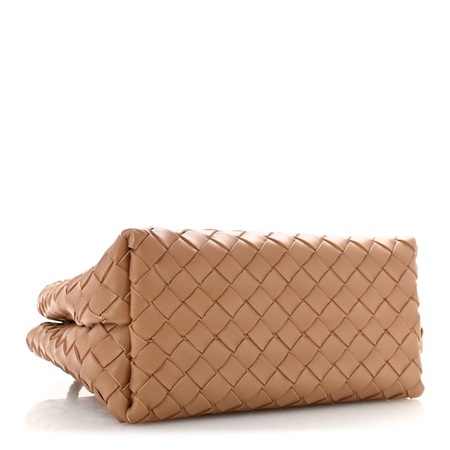 Nappa Intrecciato Small Andiamo Shoulder Bag Biscuit - Top Club