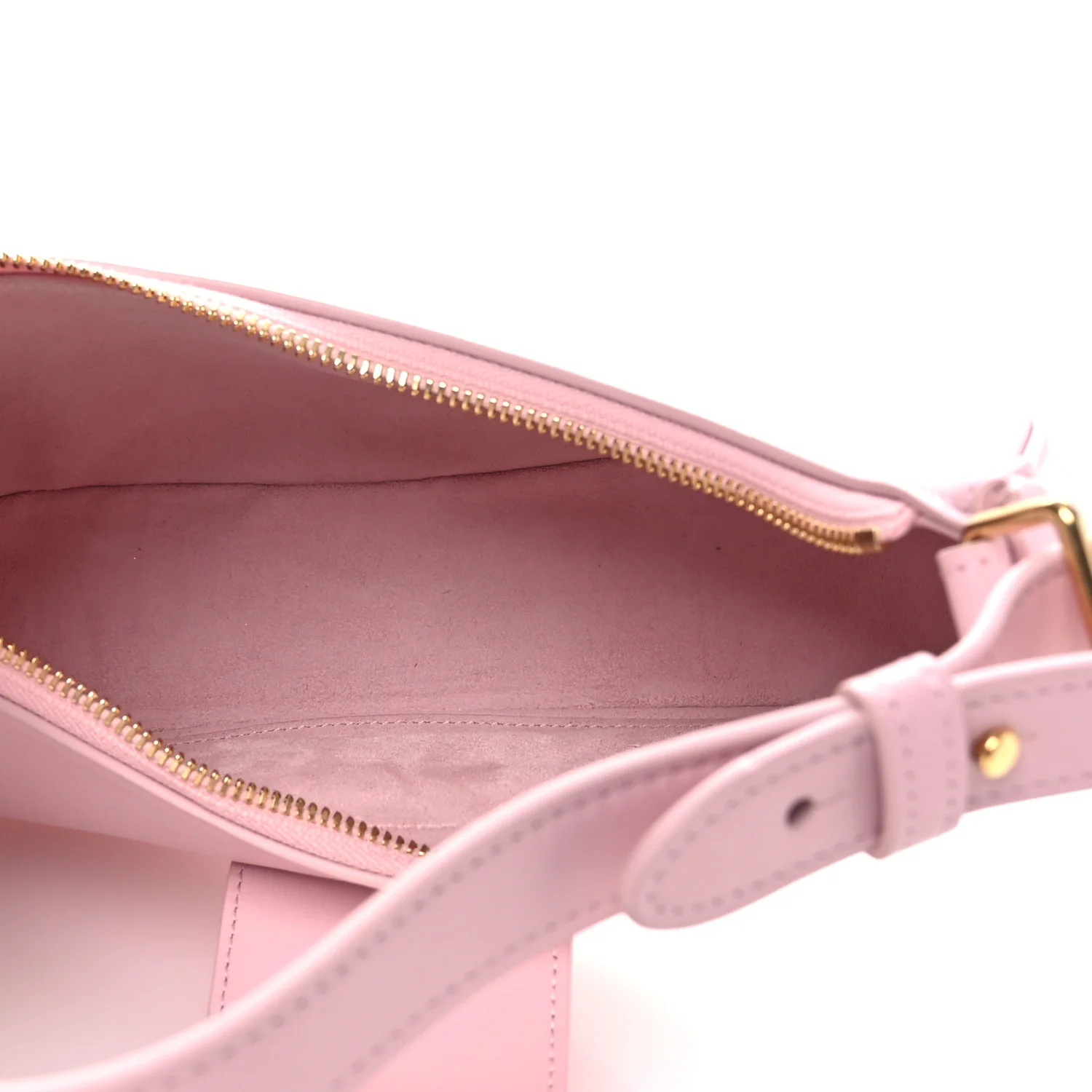 Smooth Calfskin Medium Strap Ava Triomphe Shoulder Pastel Pink - Top Club