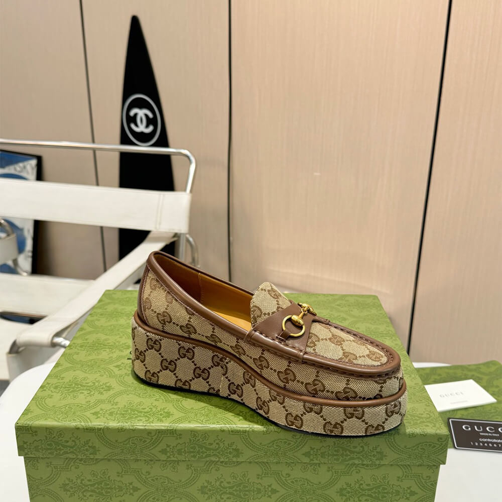 Gucci Women s Horsebit wedge loafer - Top Club