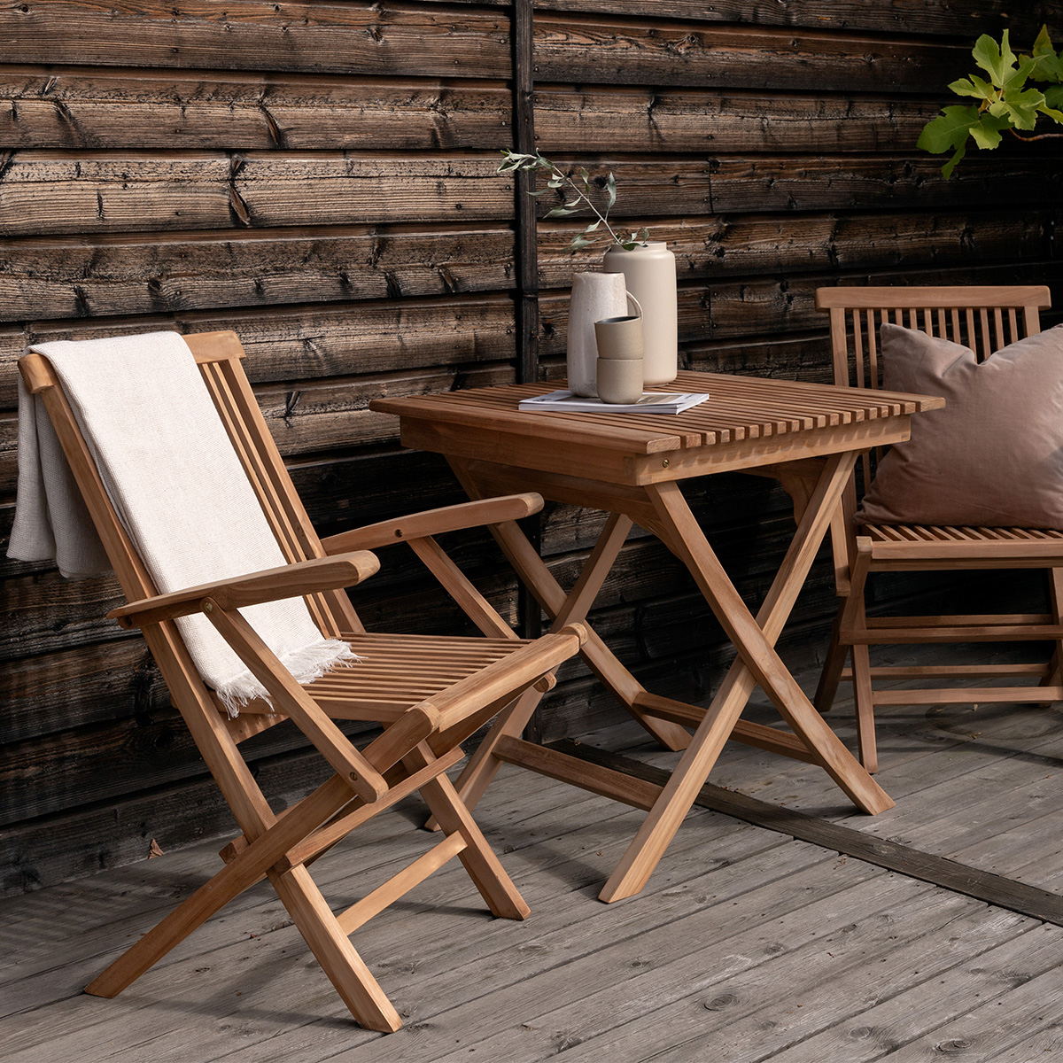 Inklapbare tuintafel Joan Naturel