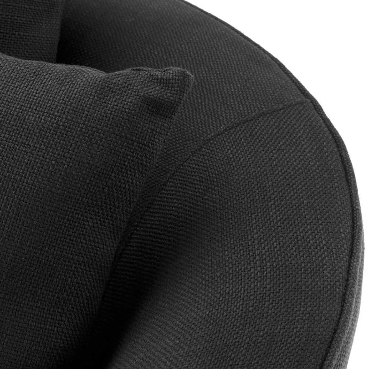 Luxury Hotel Salon Armchair Black 101 x 91 x H. 72 cm - Living Room Furniture
