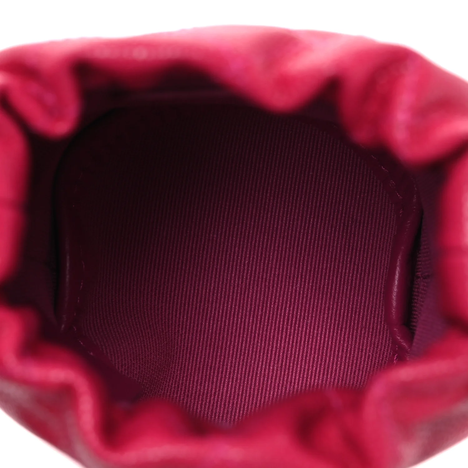 Caviar Quilted Twist Your Buttons Mini Bucket Bag Fuchsia - Top Club