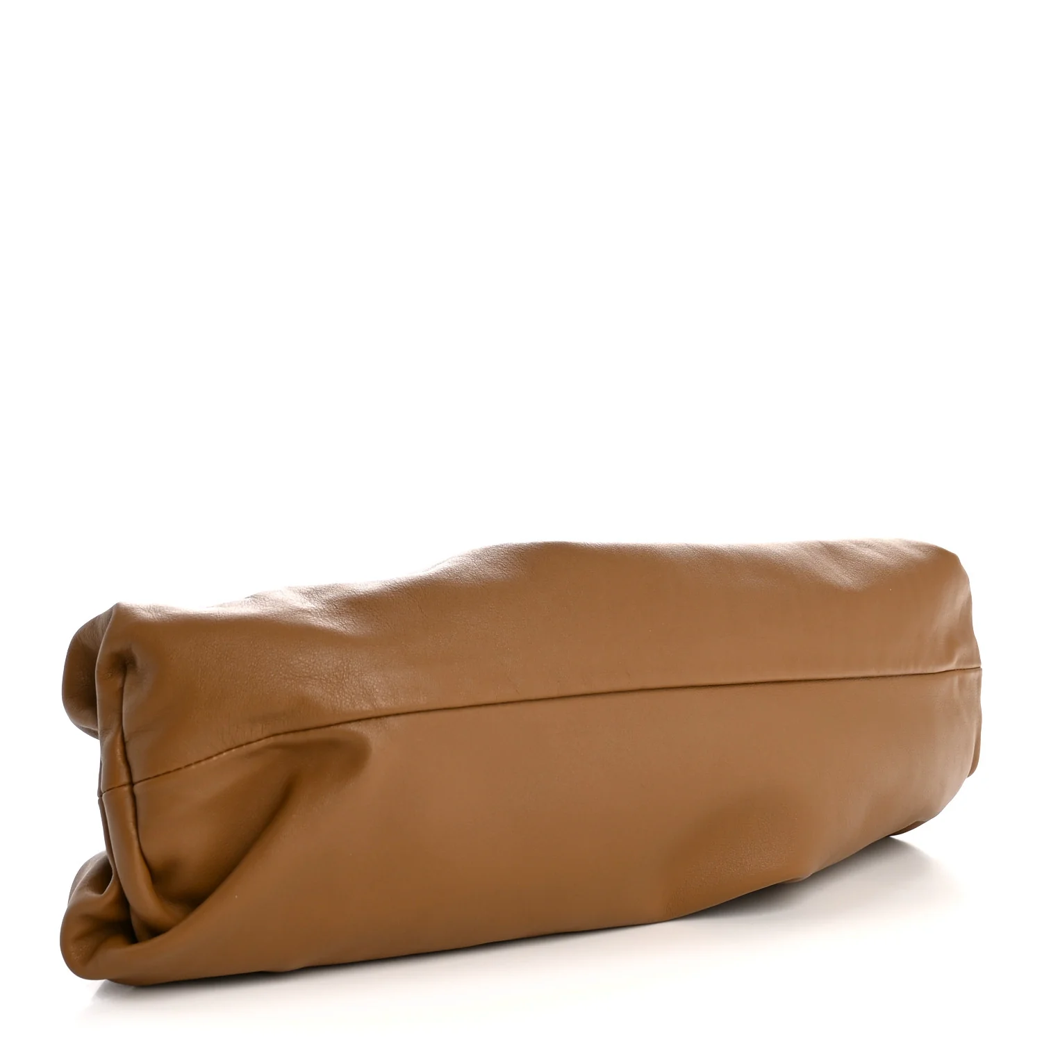 Smooth Butter Calf The Pouch Oversized Clutch Teak - Top Club