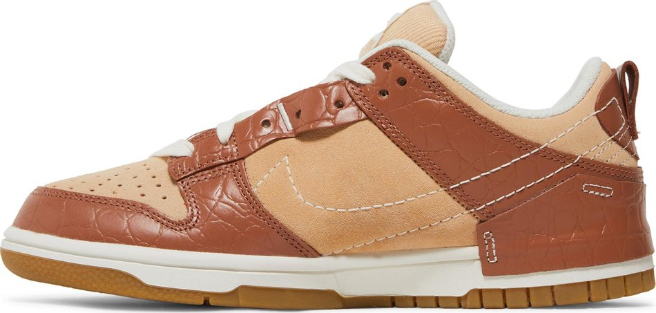 Wmns Dunk Low Disrupt 2  Brown Crocodile  DV1026-215 - Sneaker Replica Workshop