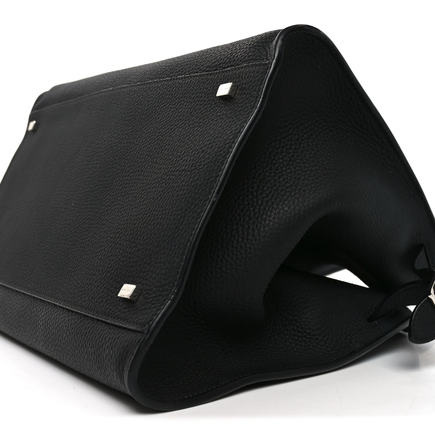 Matte Grained Calfskin Soft Margaux 15 Black - Top Club