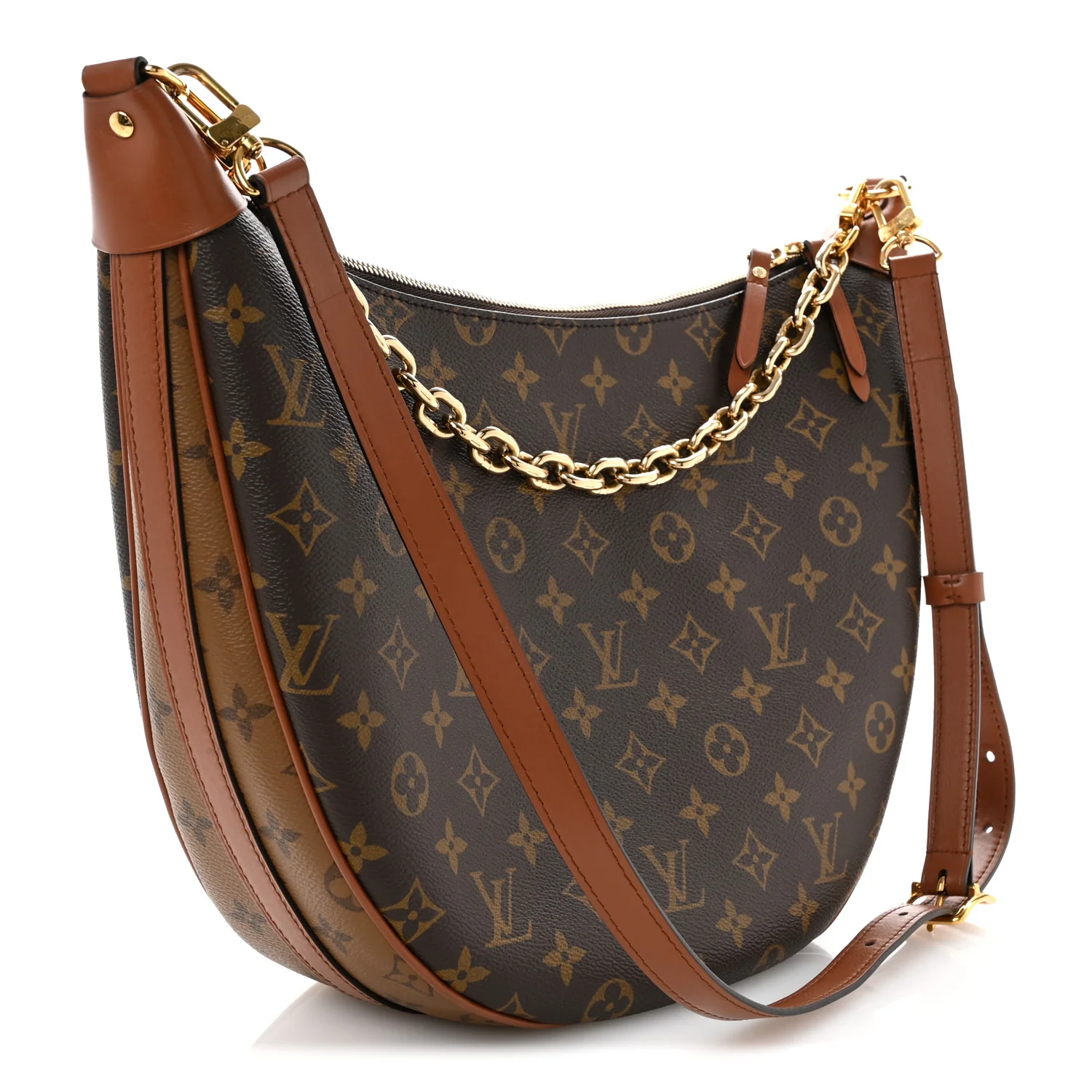 Reverse Monogram Loop Hobo - Top Club