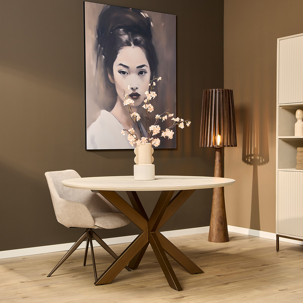 Tafel Rond De Bokke Witzand 110