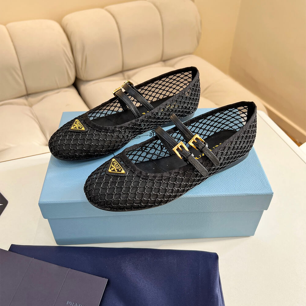 PRADA Mesh fabric ballerinas - Top Club