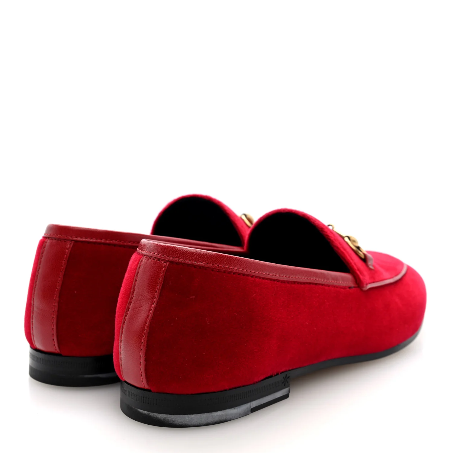 Velvet Horsebit Womens Jordaan Loafers 37 Hibiscus Red - Top Club