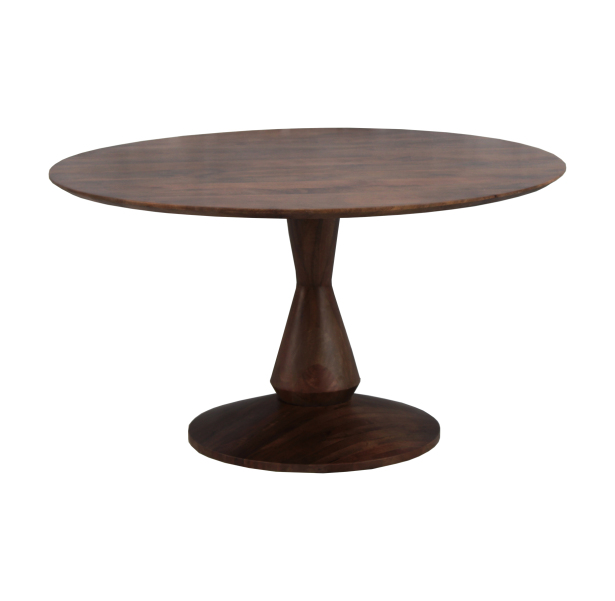Eetkamertafel Mango Rond Walnoot 140cm