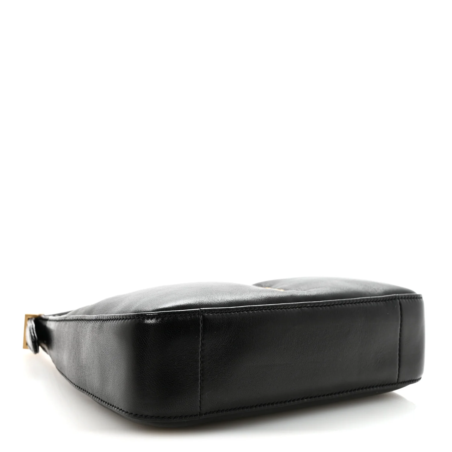 Plunged Lambskin Calypso Mini Hobo Black - Top Club