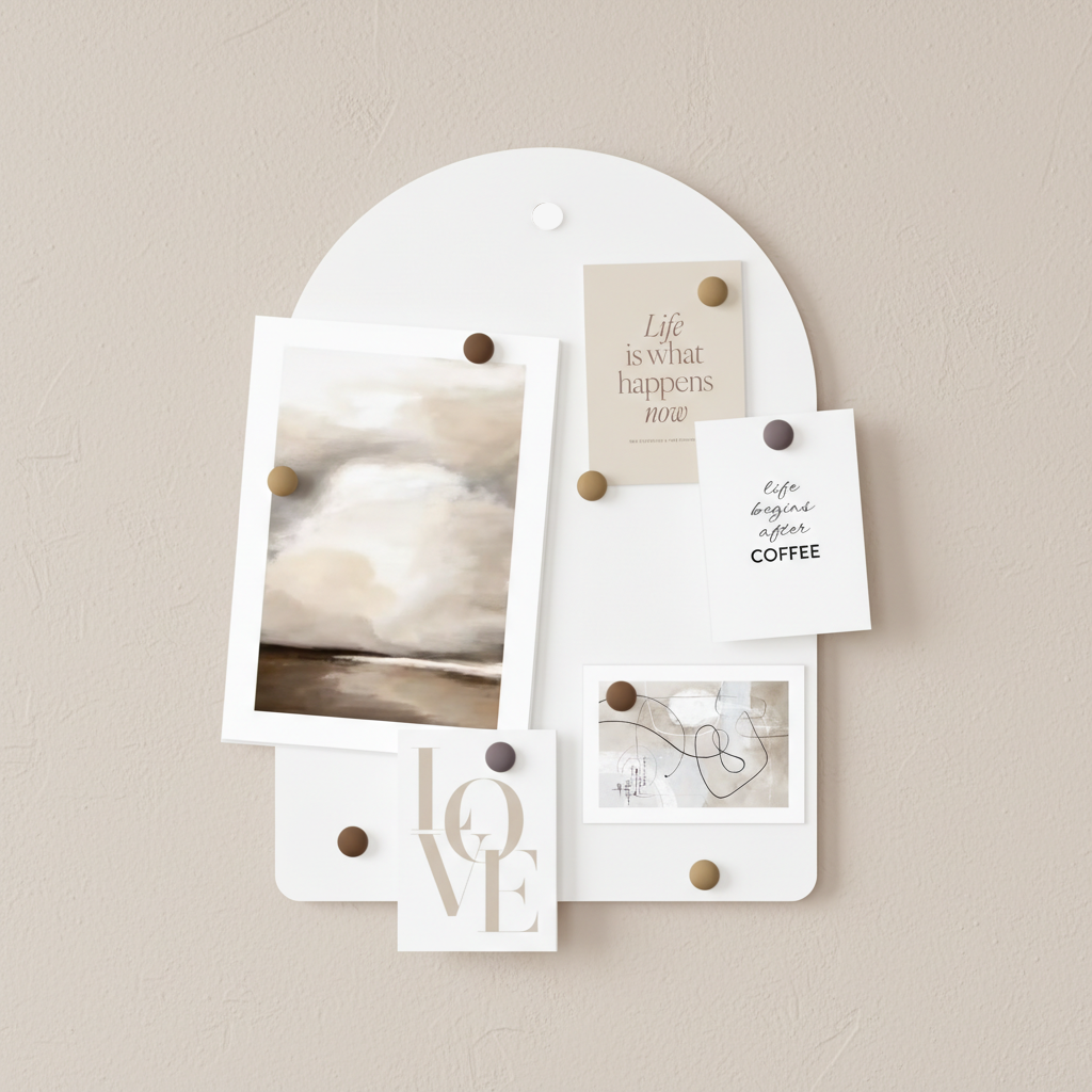 Magneetbord Romy wit