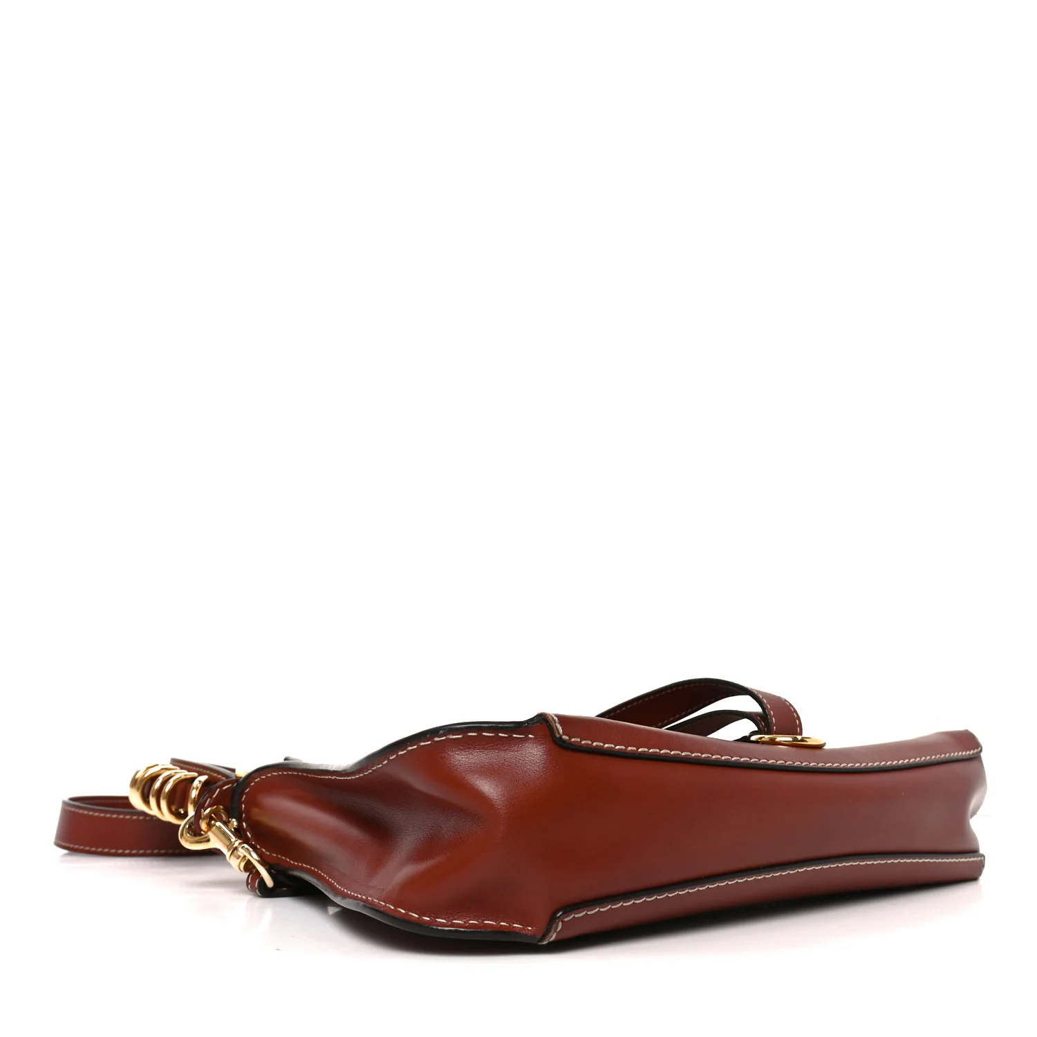 Calfskin Marcie Top Handle Bag Sepia - Top Club
