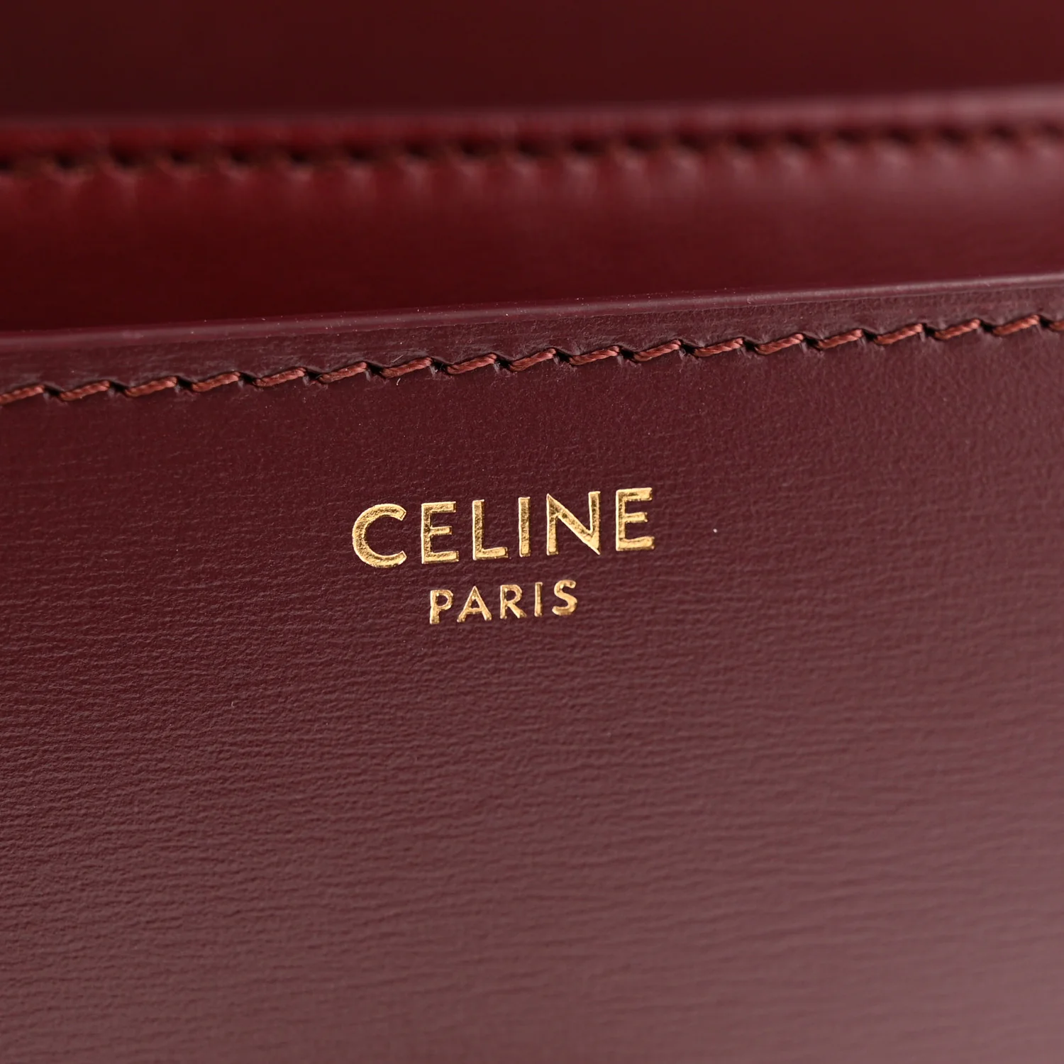 Liege Calfskin Teen Classic Box Flap Bag Burgundy - Top Club