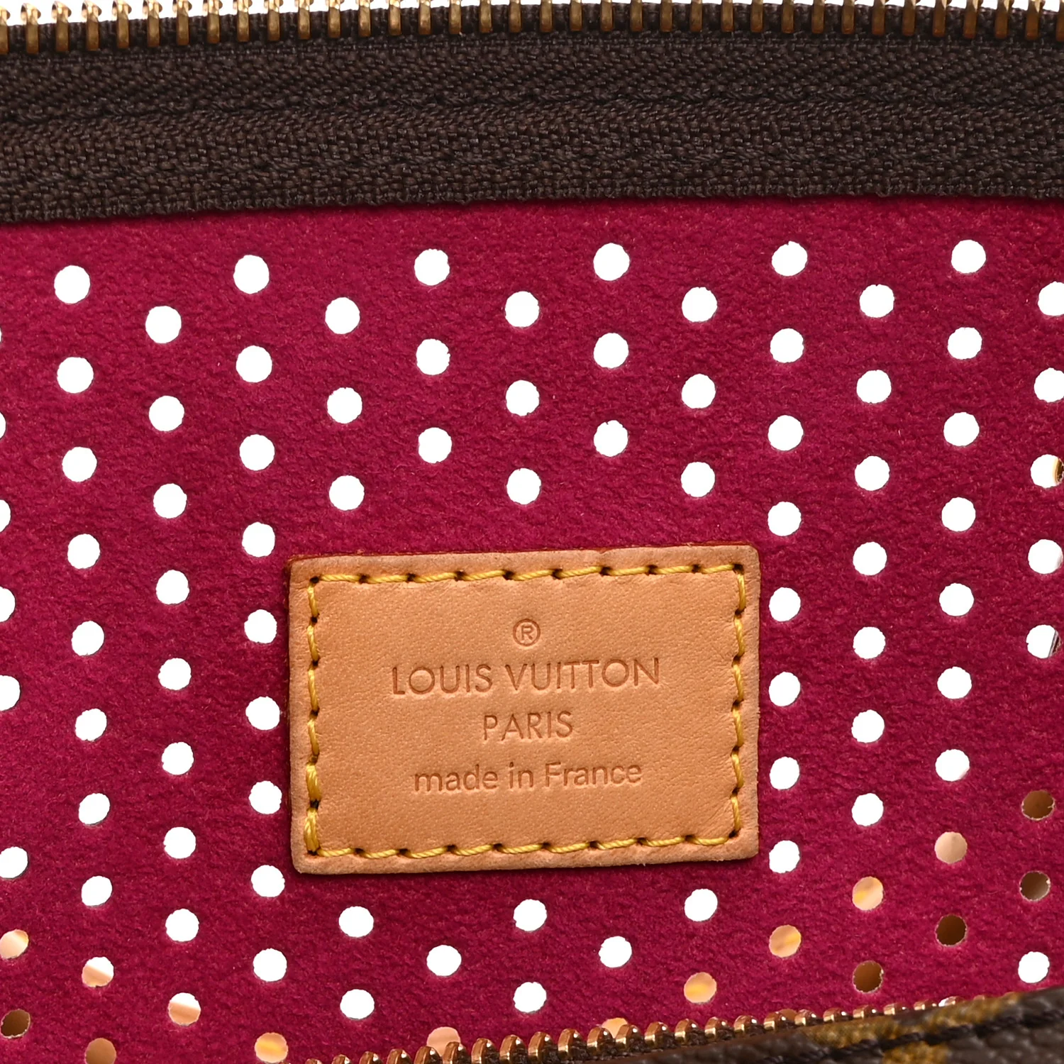 Monogram Perforated Speedy 30 Fuchsia - Top Club