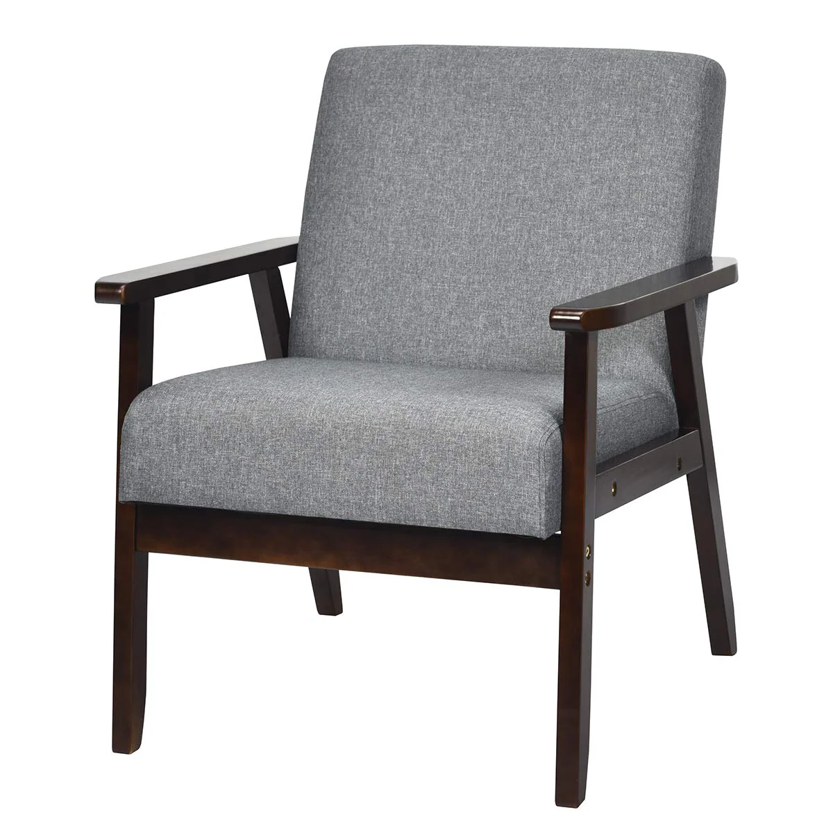 BEFOUNDLOVELY Mid-Century Modern Accent Chair, Retro Fabric Armchair