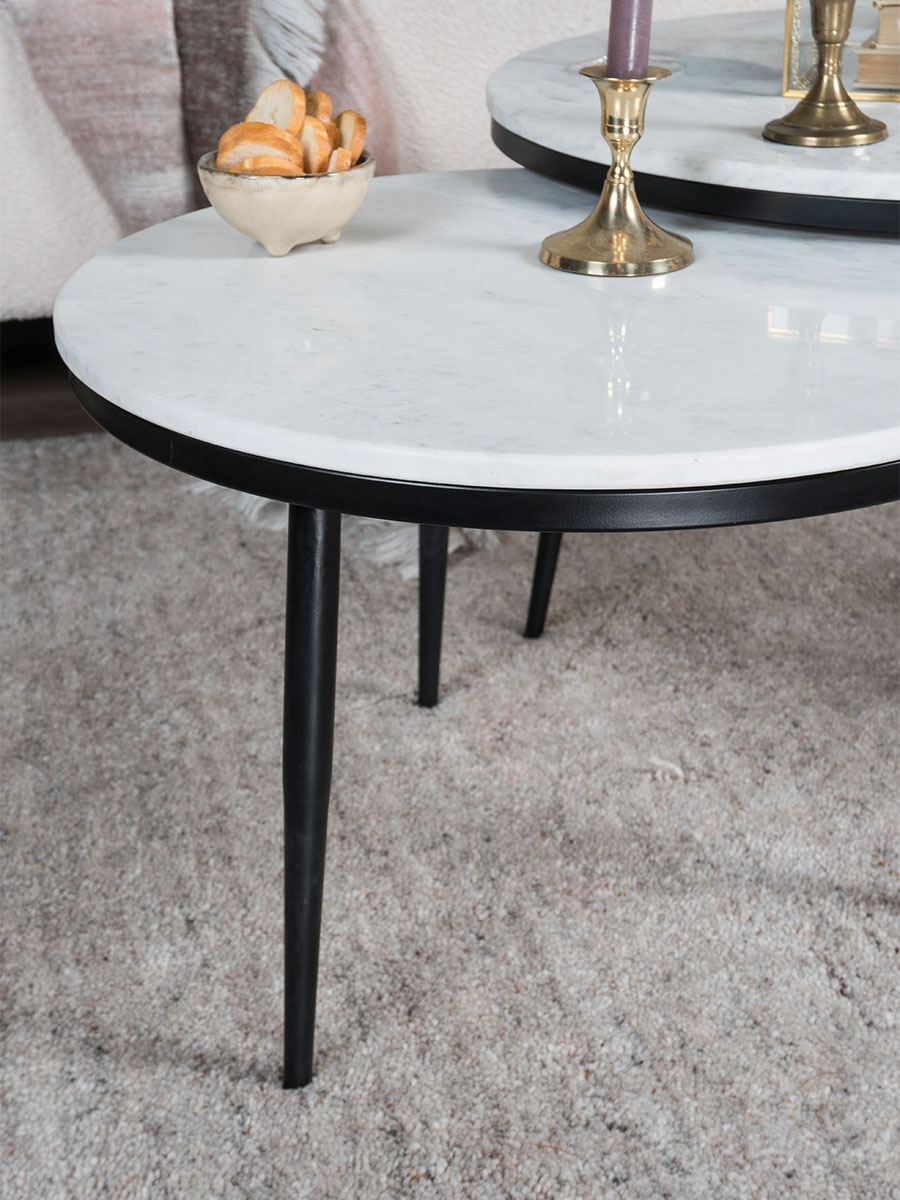 Salontafel Melle - Marmer - 55 cm