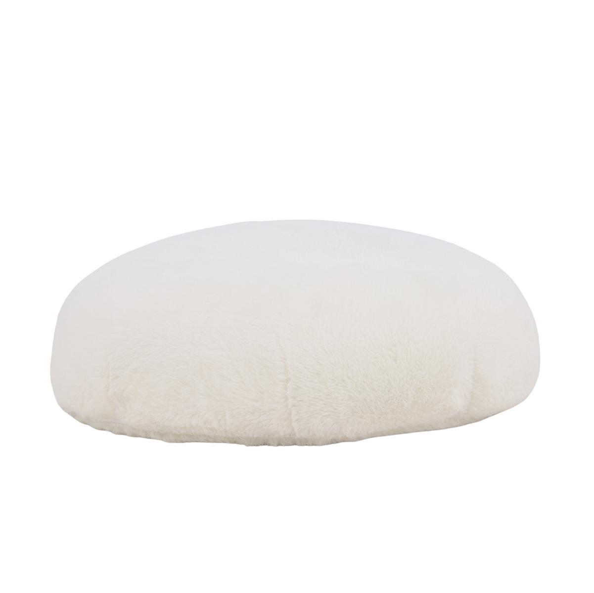 Kinderpoef Knut rond teddy Teddy wit