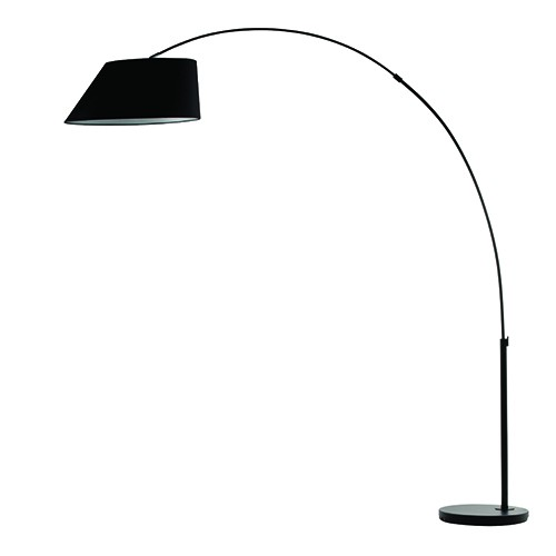 Vloerlamp Arc zwart