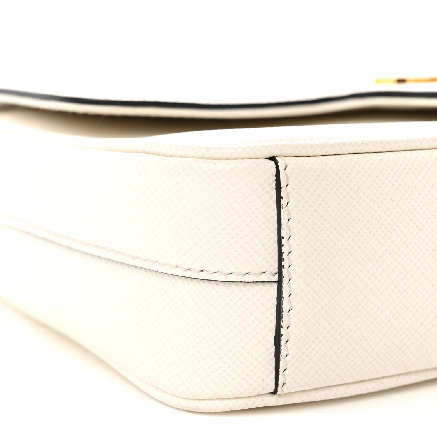 Saffiano Flap Shoulder Bag Talco - Top Club