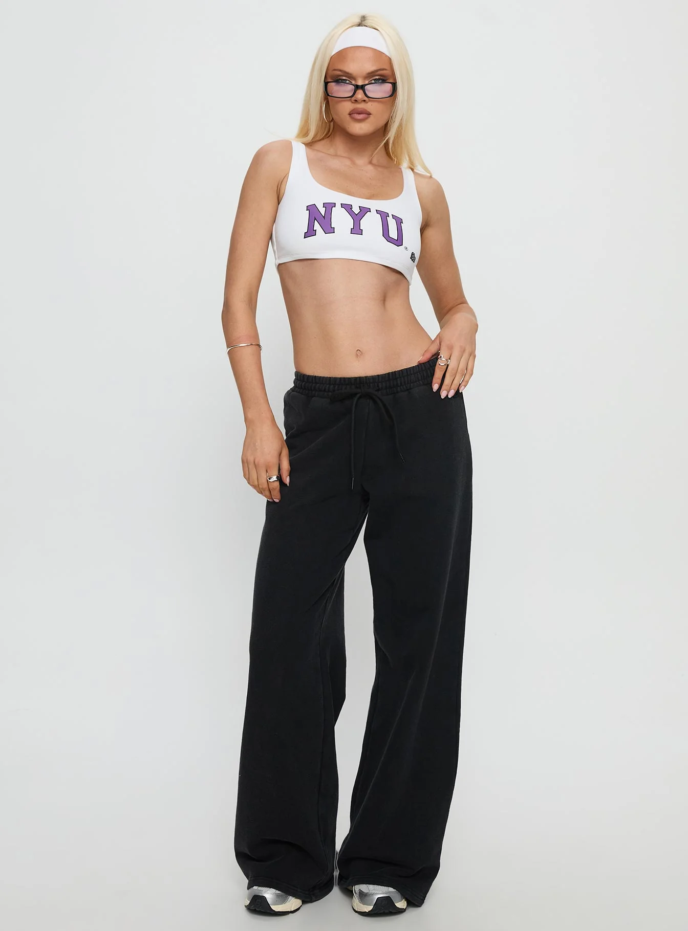 NYU Scoopneck Tank Top White