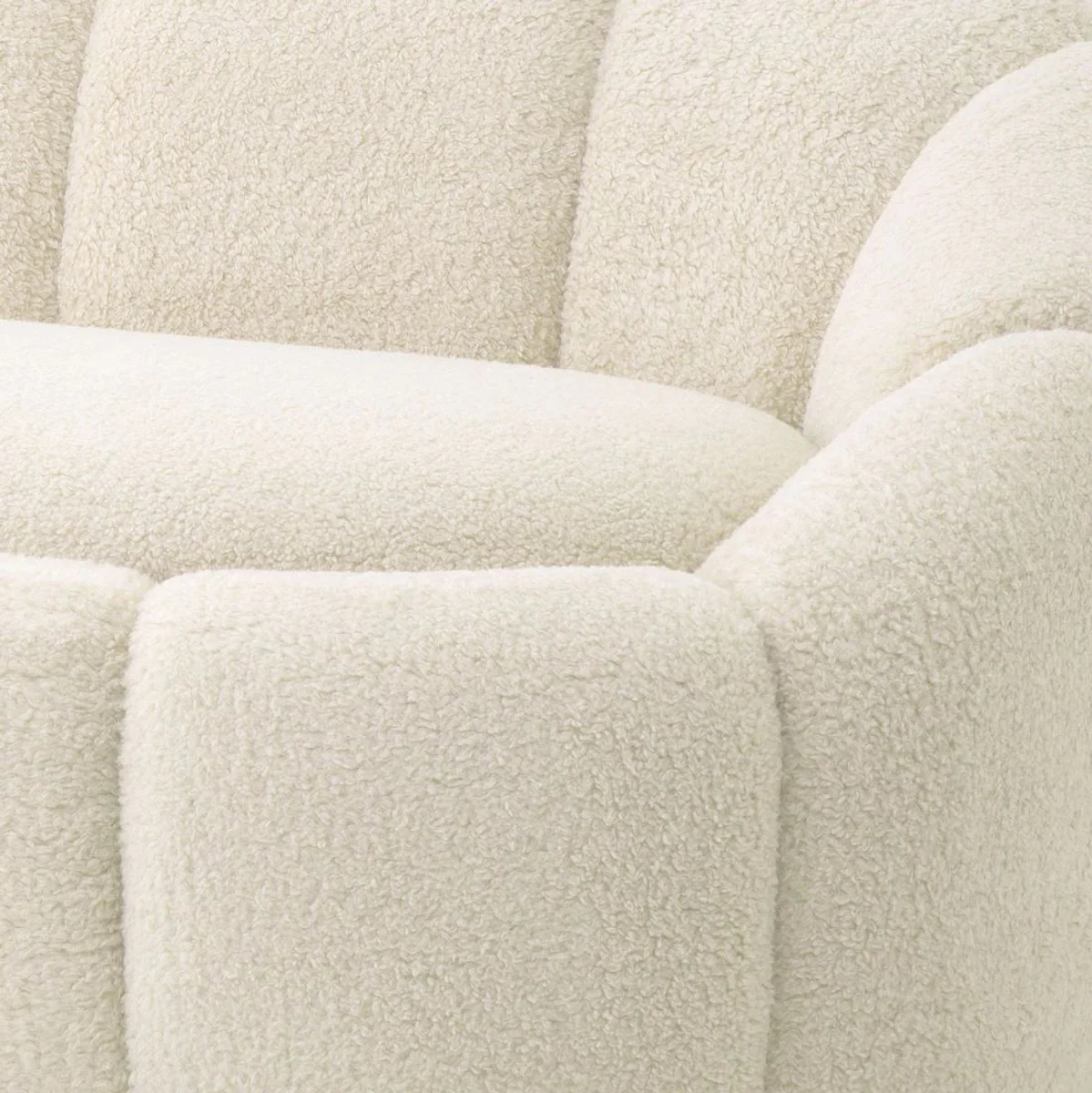 Luxury sofa cream / brass 230 x 80 x H. 71 cm - Living room & hotel sofa - Living room & hotel furniture - Luxury quality