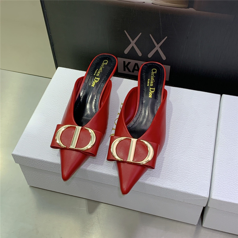 Dior spring and summer new jelly-colored pointed mules - Sneaker Replica Workshop