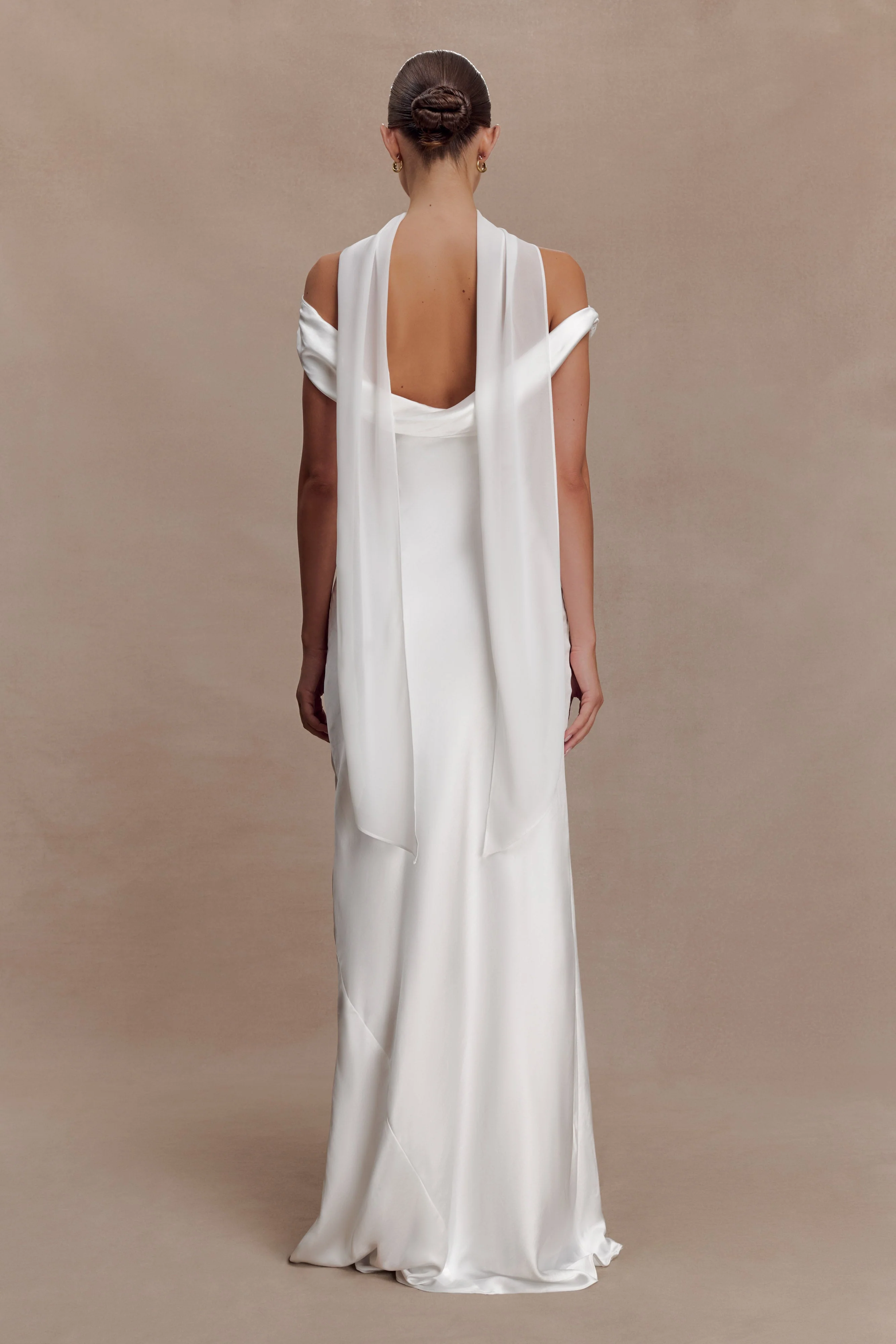 Marla Chiffon Scarf - Ivory
