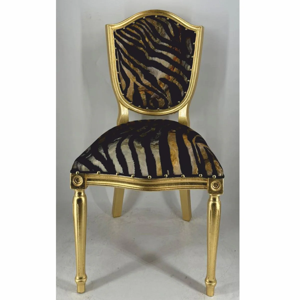 Art Deco Dining Room Chair Gold / Black - Art Deco Dining Room Furniture