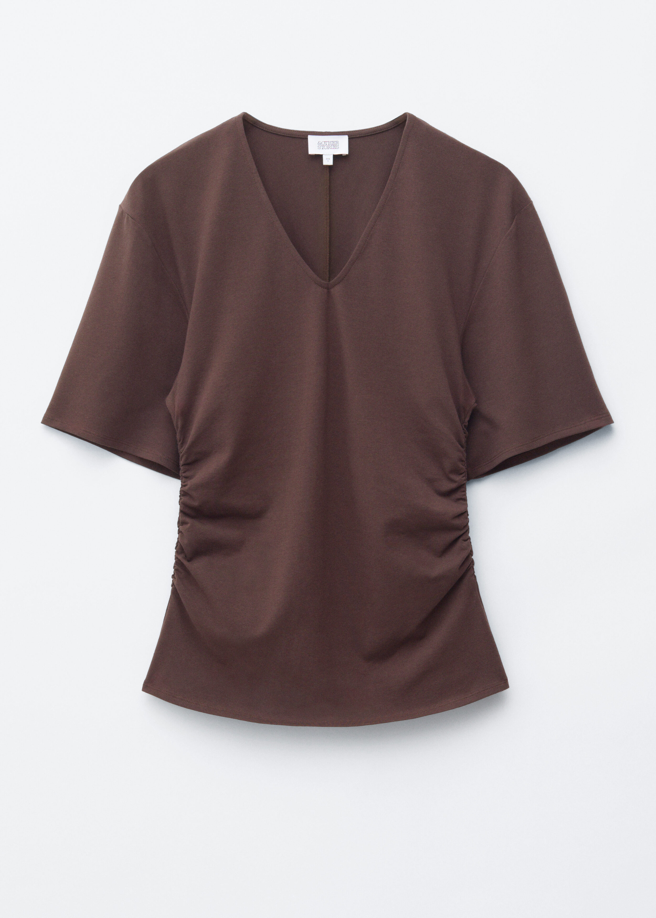 & Other Stories GATHERED V-NECK T-SHIRT