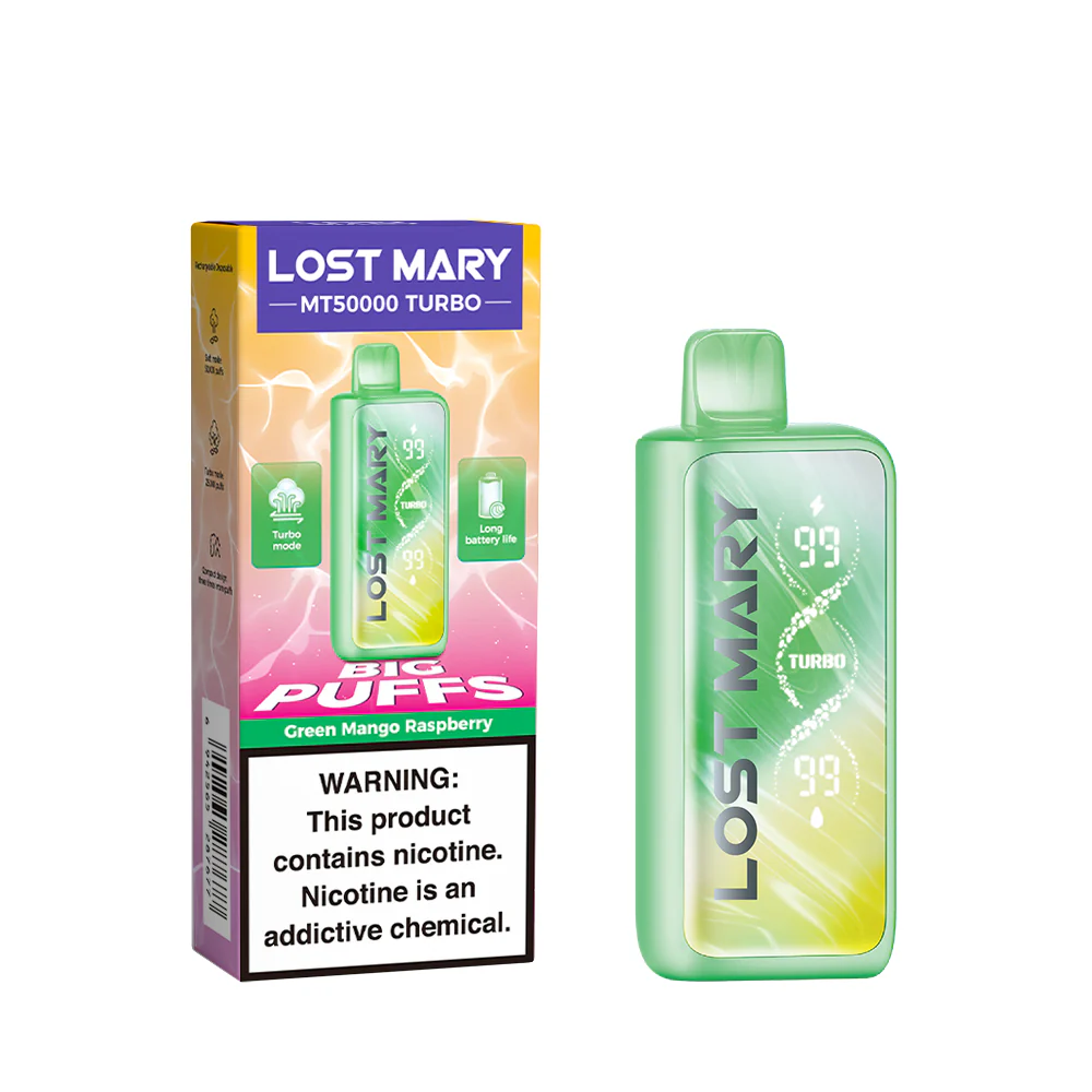 LOST MARY MT50K Turbo vape descartável recarregável (todos os sabores)