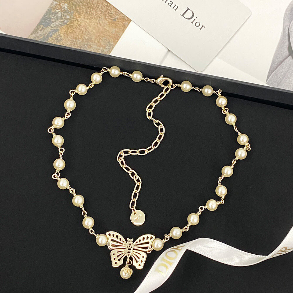 DIOR PEARL NECKLACE - Top Club
