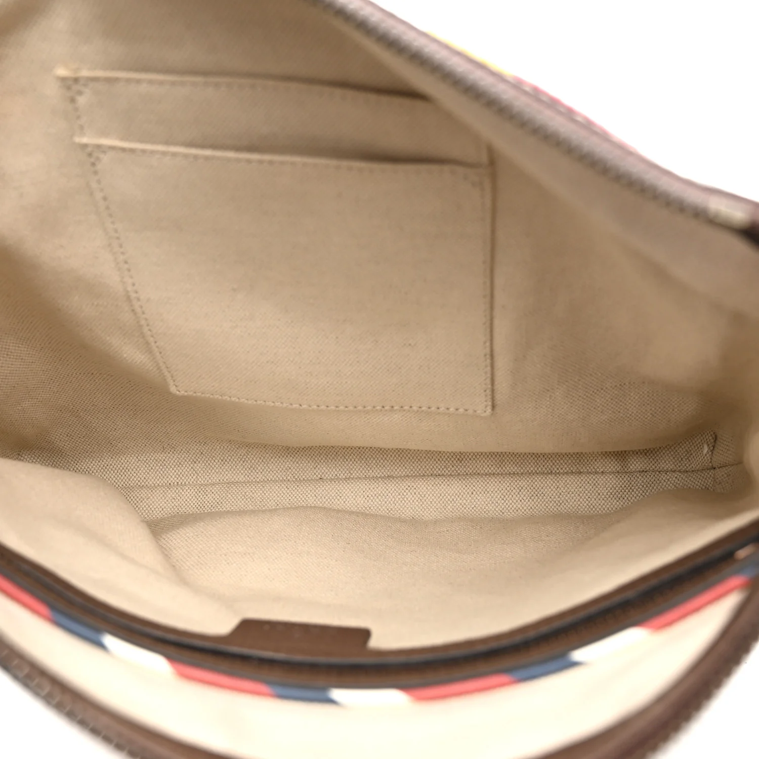 Soft GG Supreme Monogram Courrier Web Medium Flat Messenger Bag Beige New Acero Multicolor - Top Club
